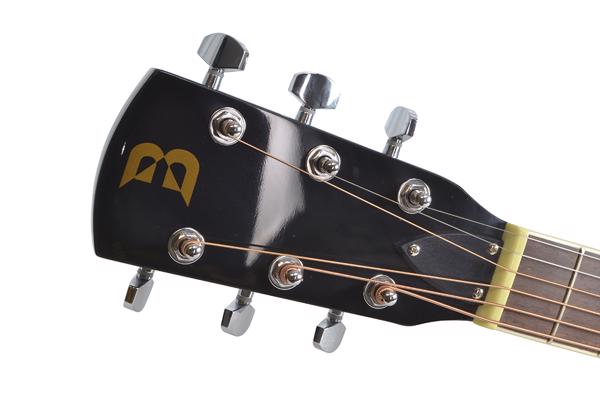 Electro-Acoustic Resonator Guitar Black Br 